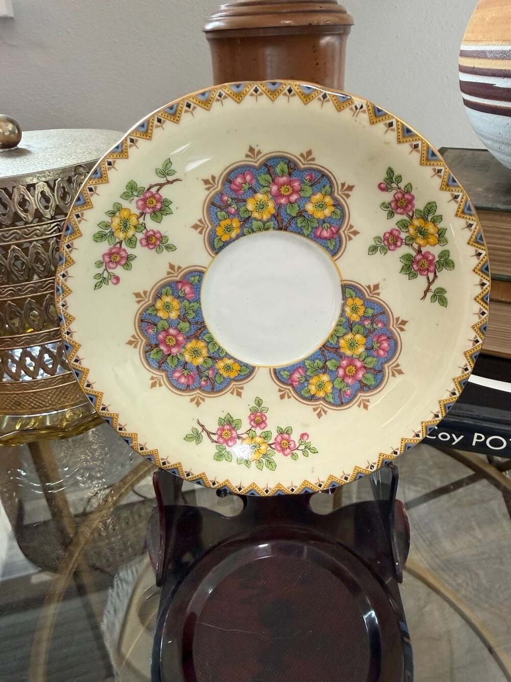 Aynsley England Bone China B119 Floral Saucer